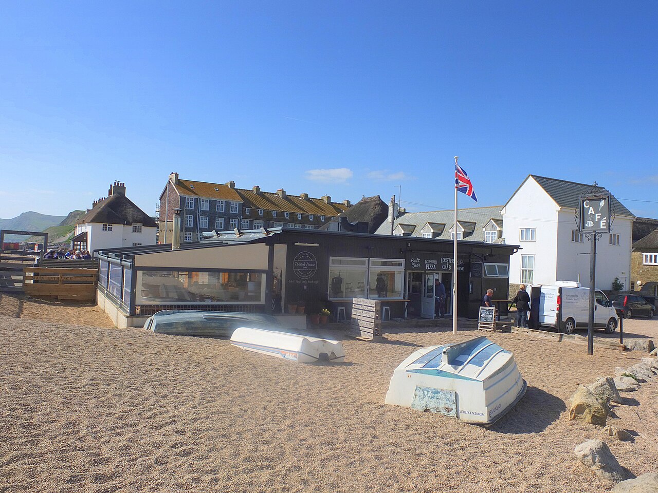 dog-friendly beaches dorset year round - Beach Cafe, West Bay, Dorset