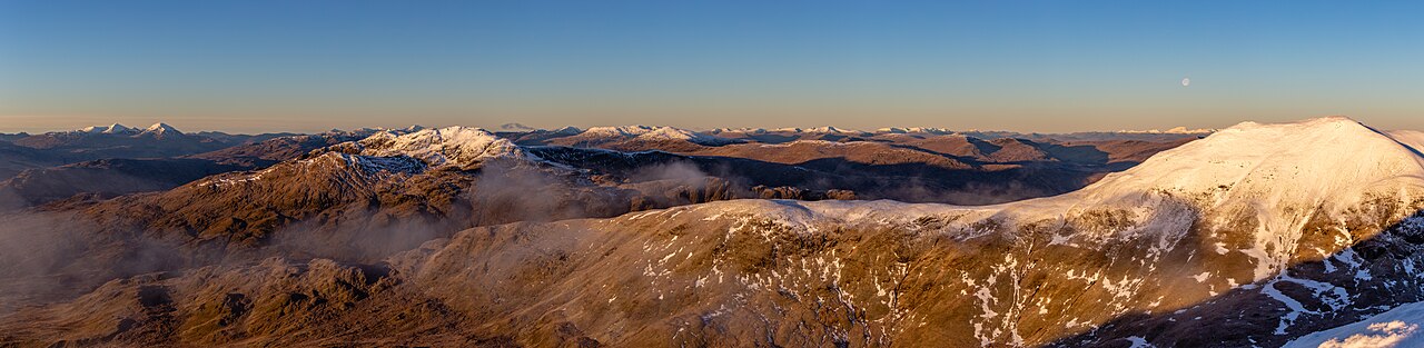 dog-friendly scottish highlands - View southwest from Ben Lawers, Scottish Highlands, Scotland