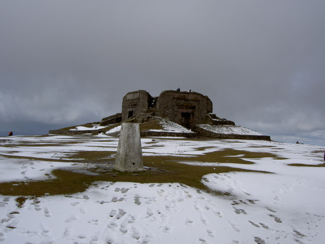 off-lead dog walks north wales - Moel Famau Summit