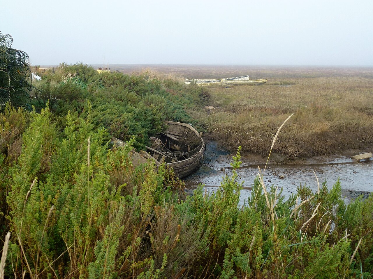are dogs allowed on brancaster beach - Saltmarsh and boats at Brancaster Staithe
